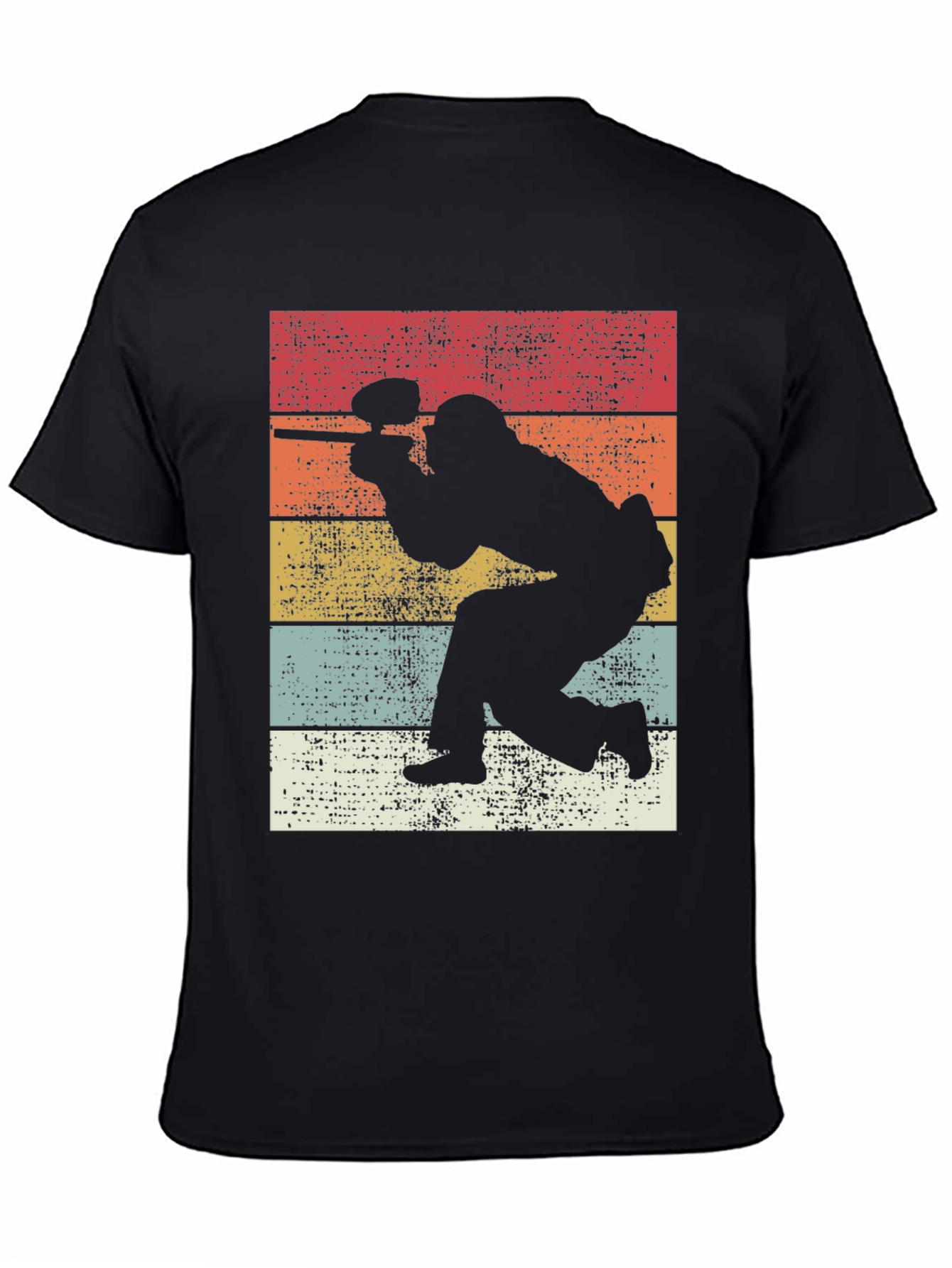 Retro Paintball Player Graphic Tee - Classic Style