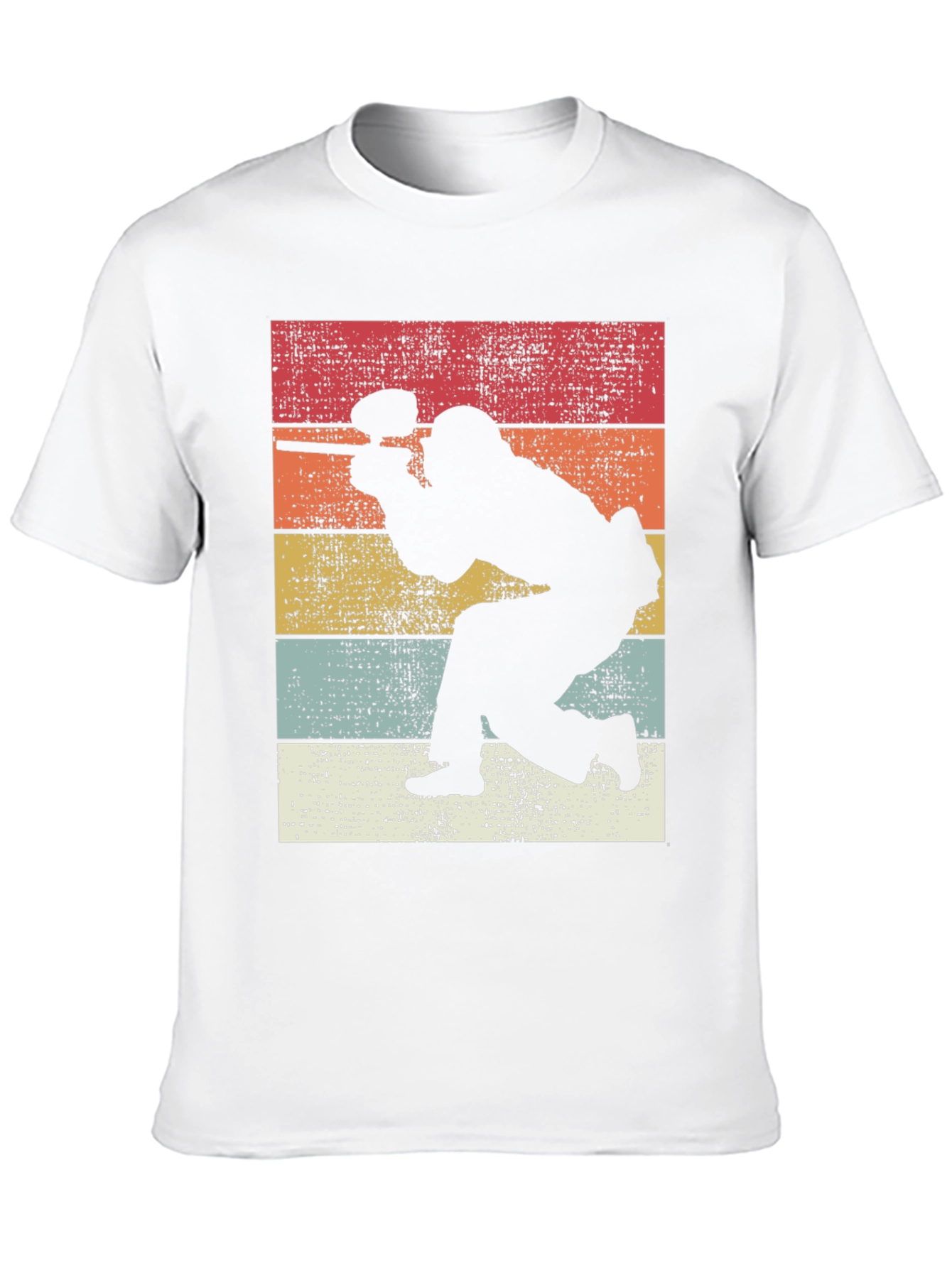 Retro Paintball Player Graphic Tee - Classic Style
