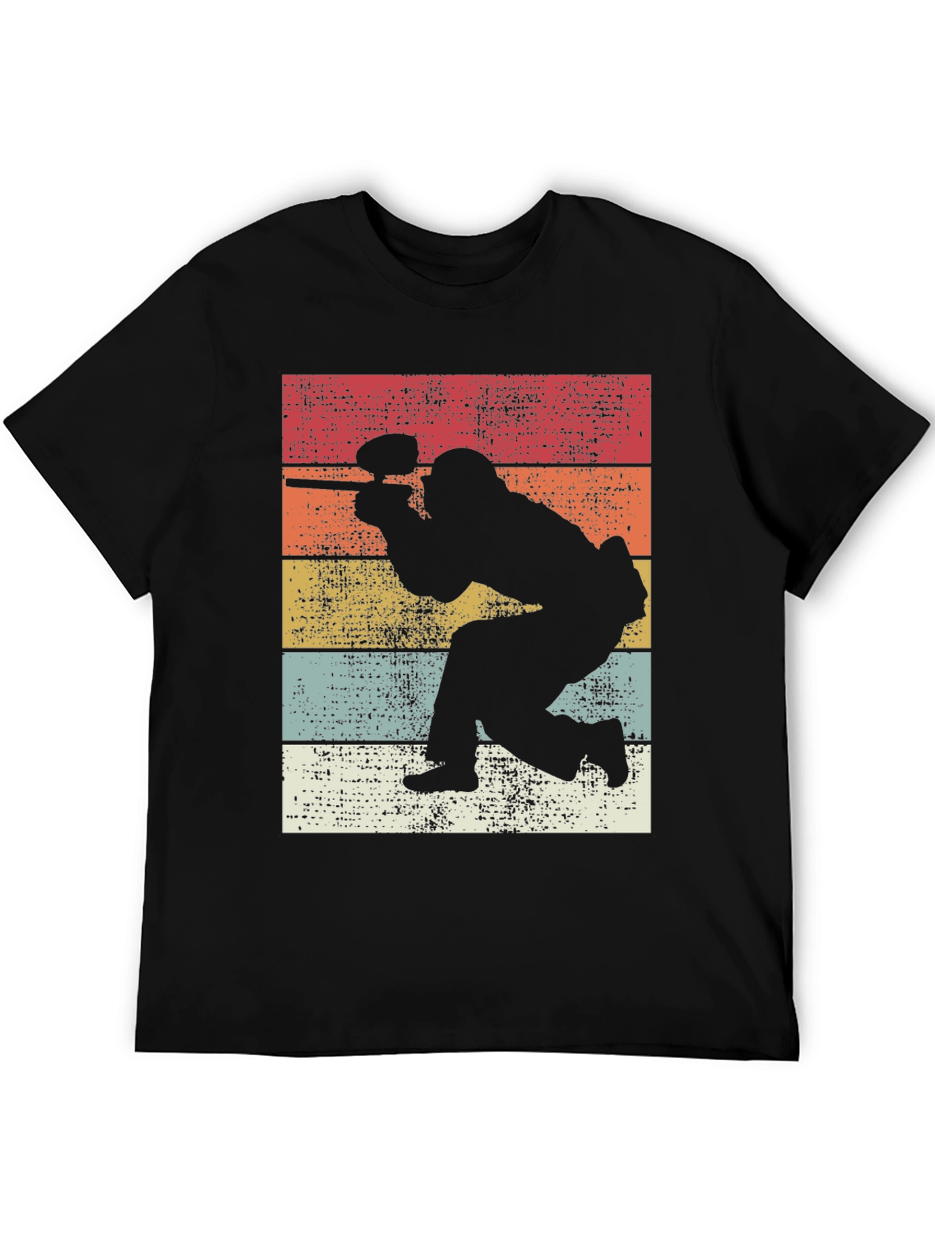 Retro Paintball Player Graphic Tee - Classic Style
