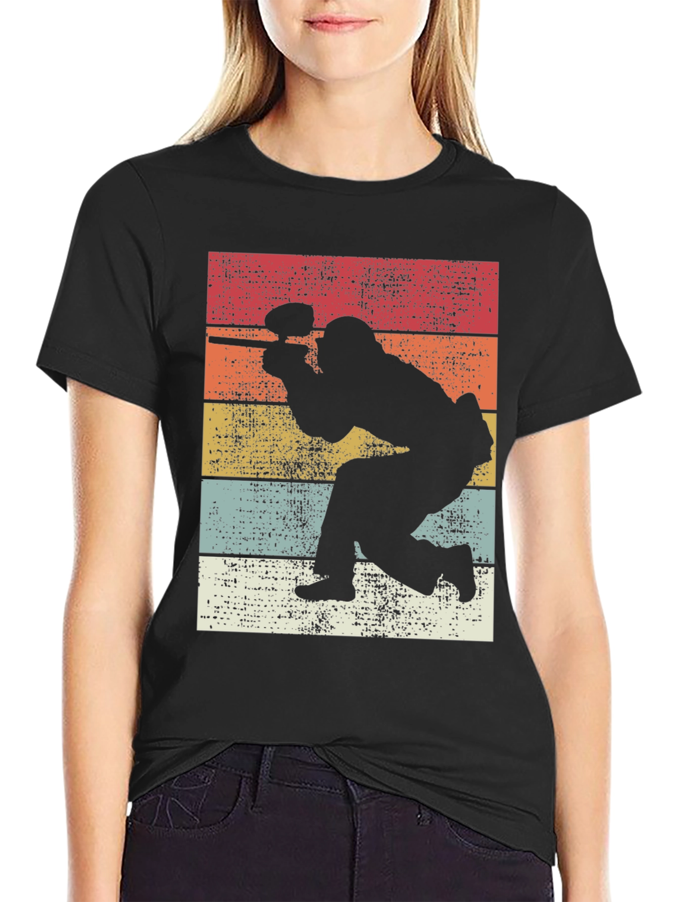 Retro Paintball Player Graphic Tee - Classic Style