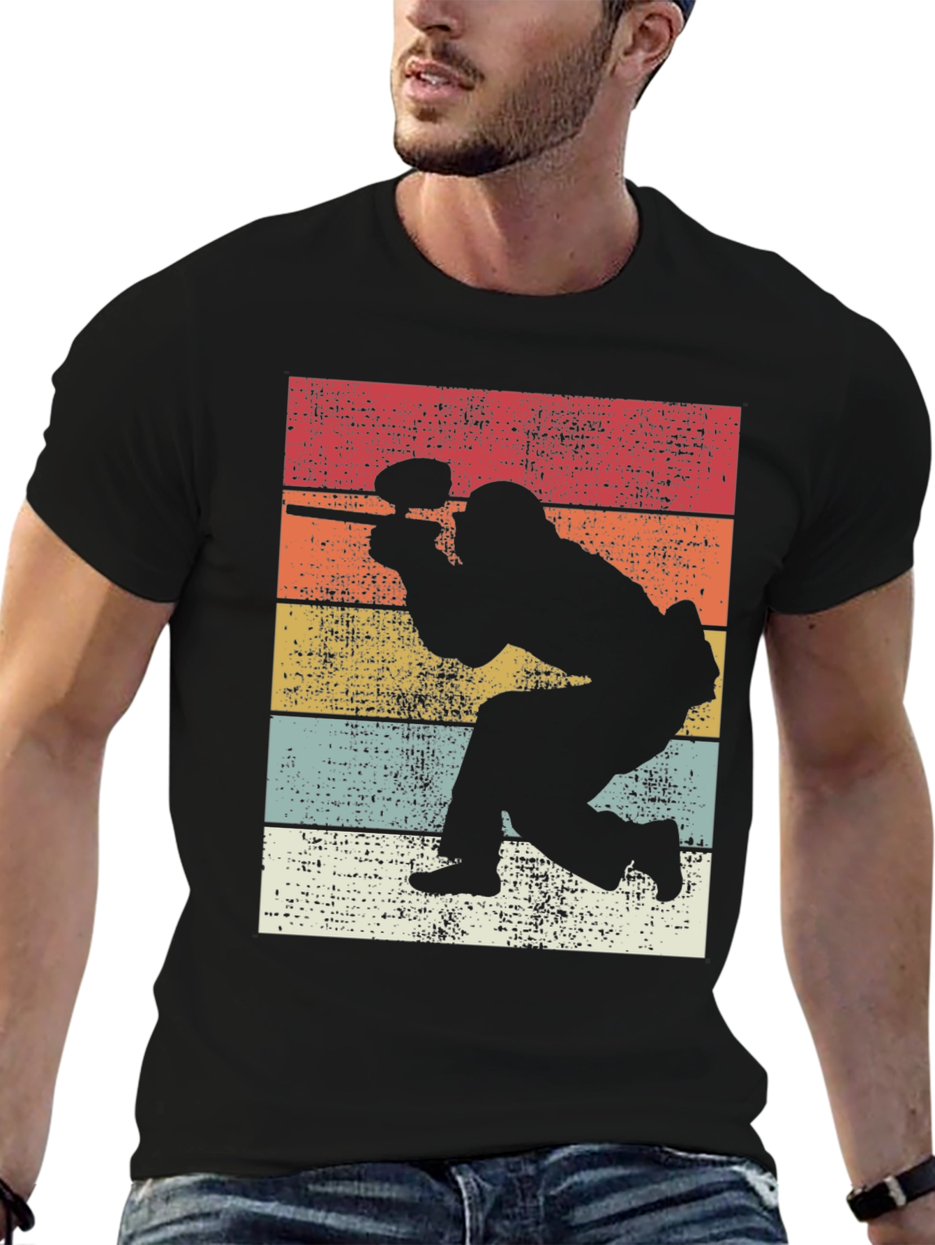 Retro Paintball Player Graphic Tee - Classic Style
