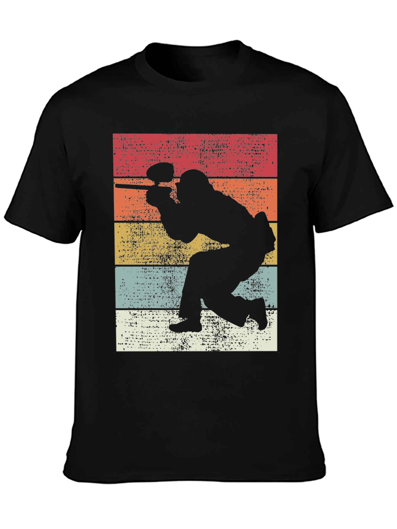 Retro Paintball Player Graphic Tee - Classic Style