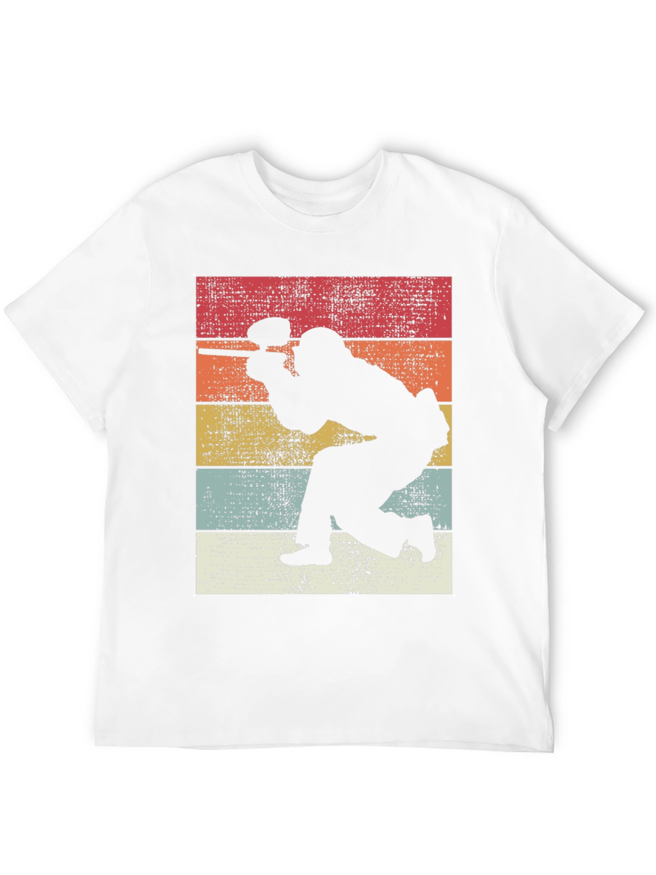 Retro Paintball Player Graphic Tee - Classic Style