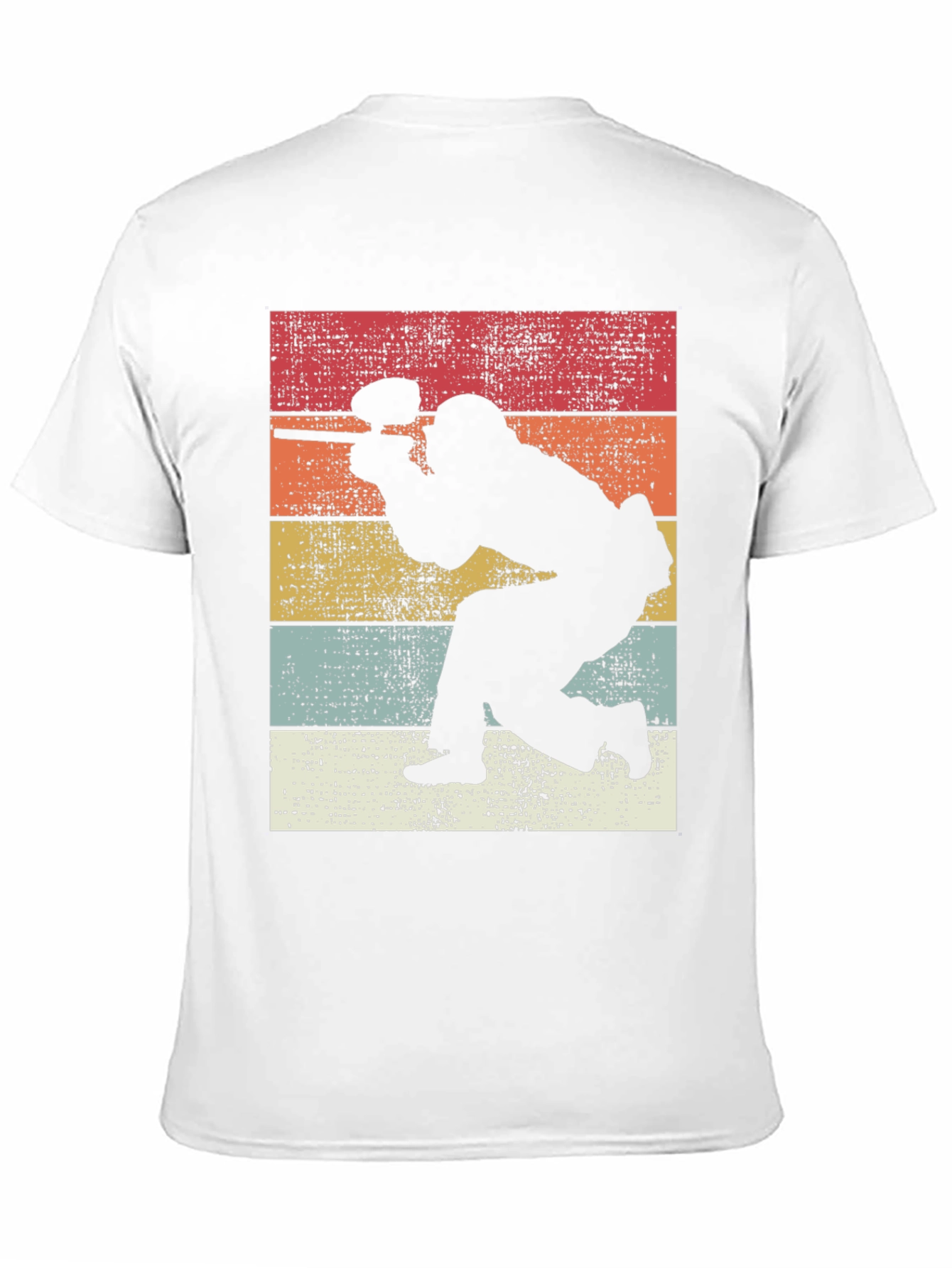 Retro Paintball Player Graphic Tee - Classic Style