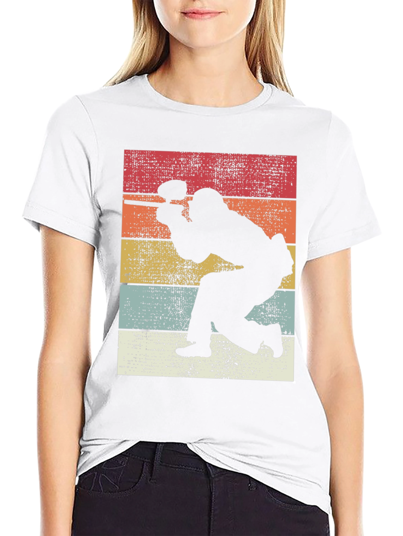 Retro Paintball Player Graphic Tee - Classic Style