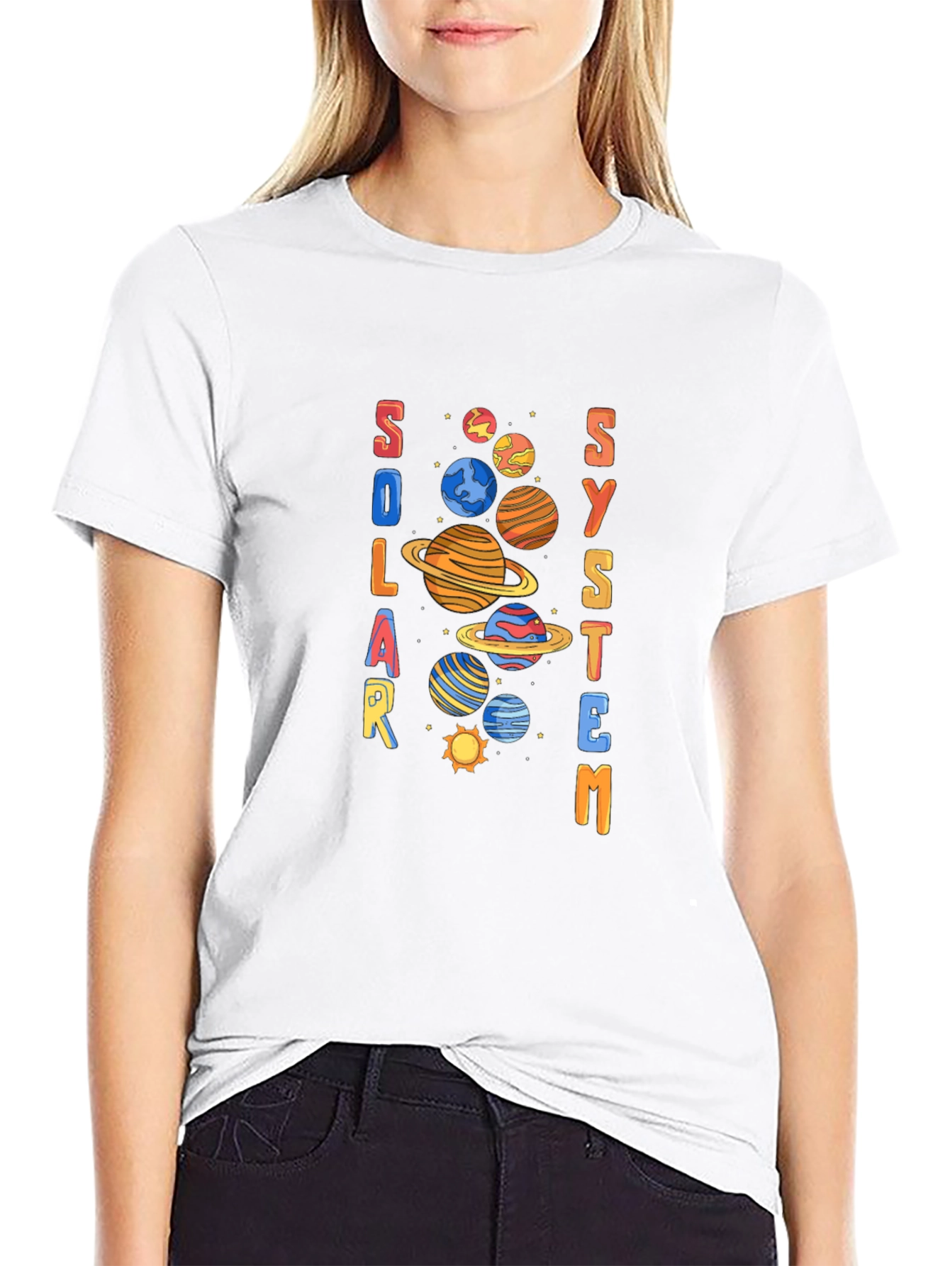 Solar System Graphic Tee - Space T-Shirt