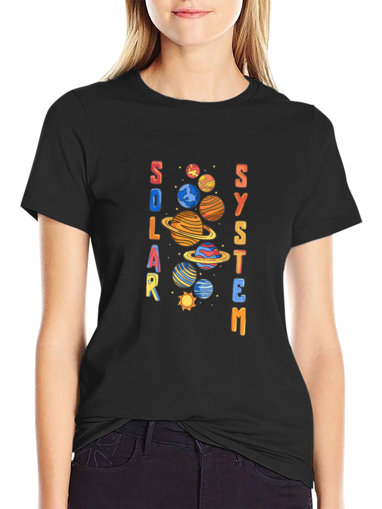 Solar System Graphic Tee - Space T-Shirt