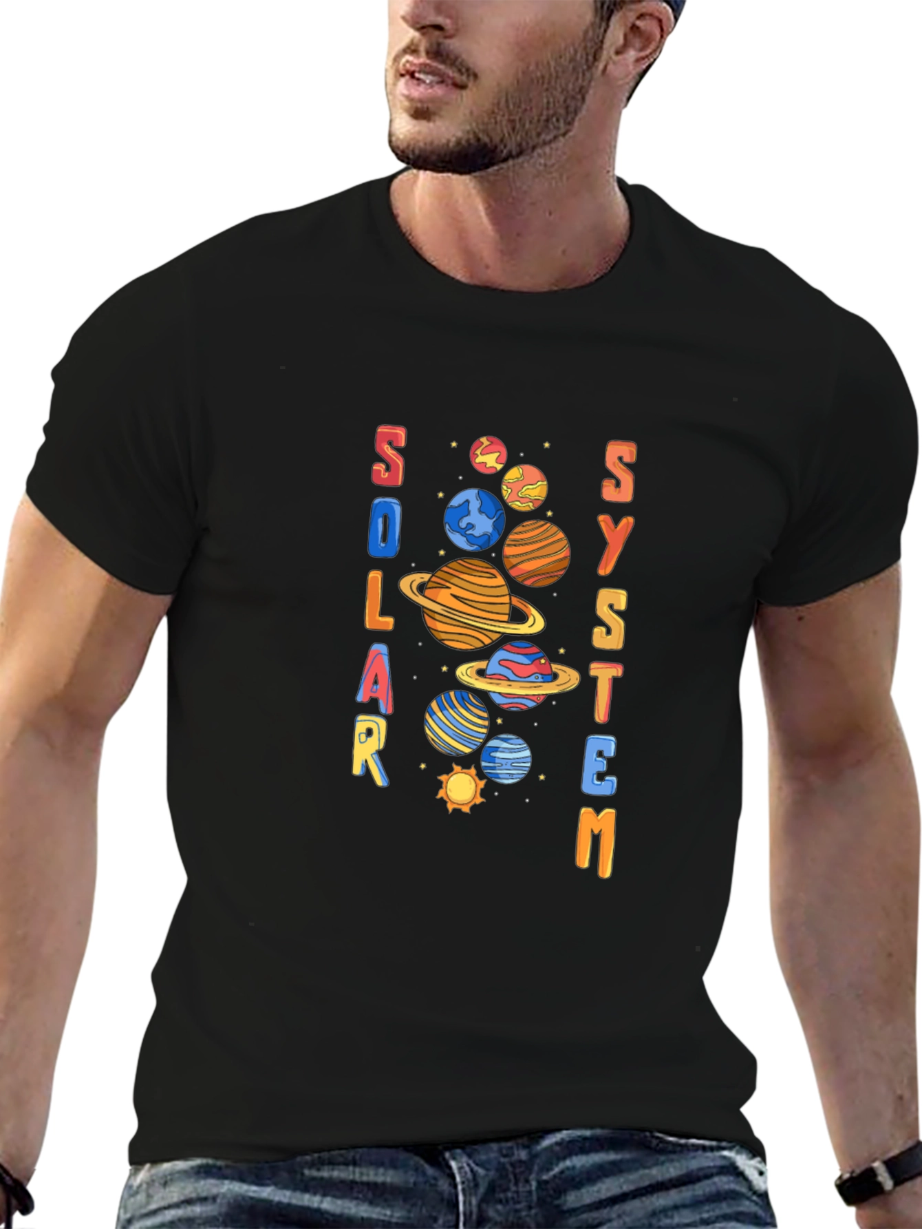 Solar System Graphic Tee - Space T-Shirt