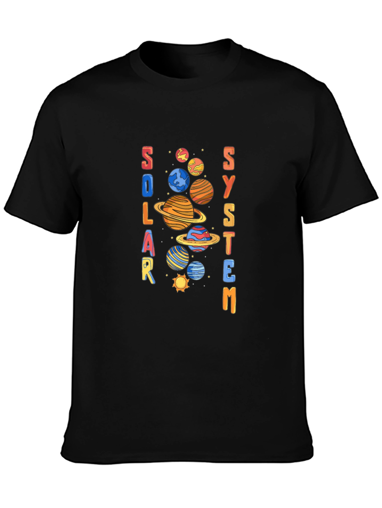 Solar System Graphic Tee - Space T-Shirt