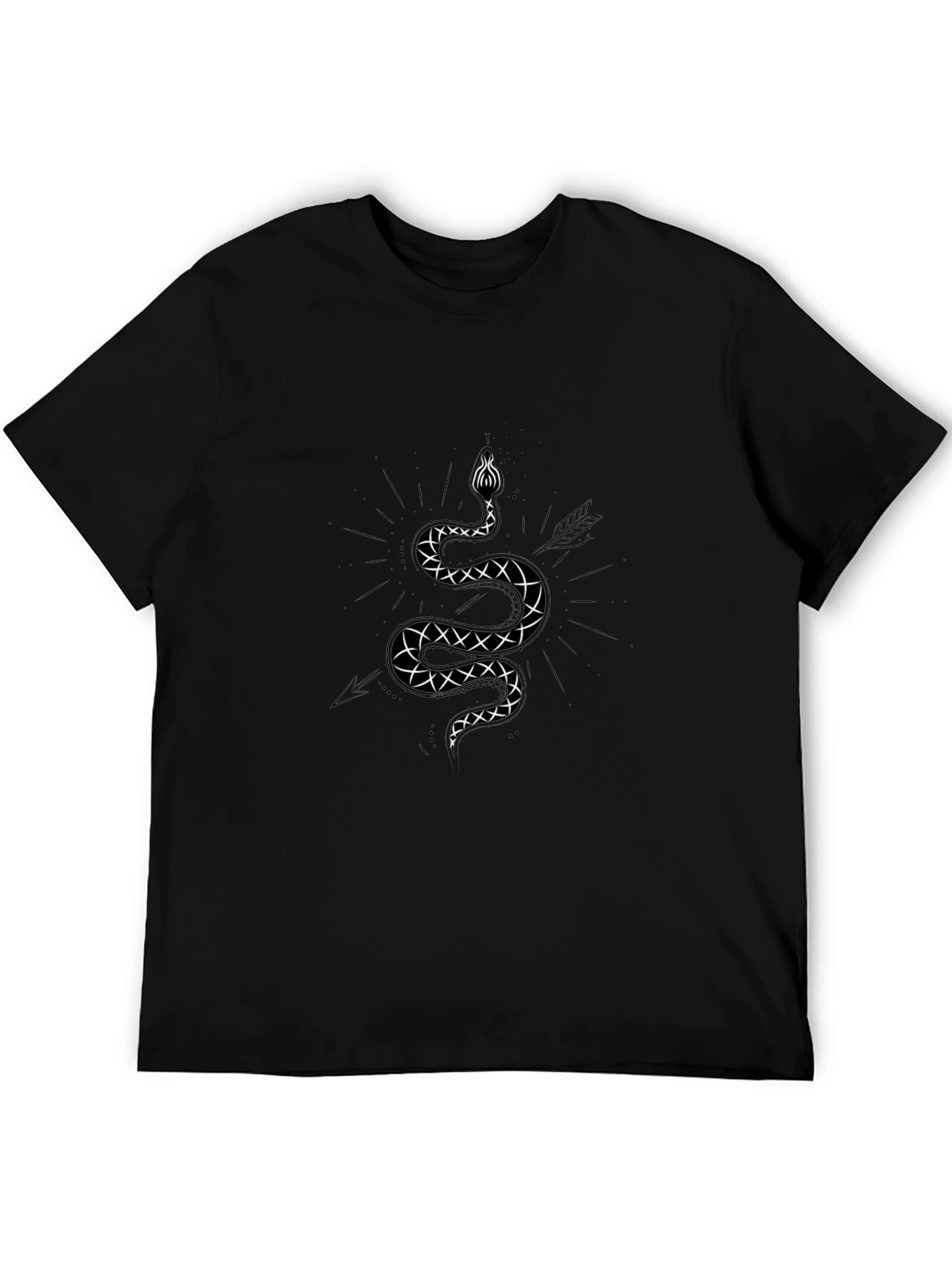 Mens Graphic Tee - Snake & Arrow Design