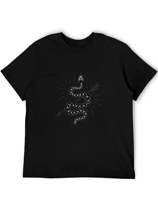 Mens Graphic Tee - Snake & Arrow Design