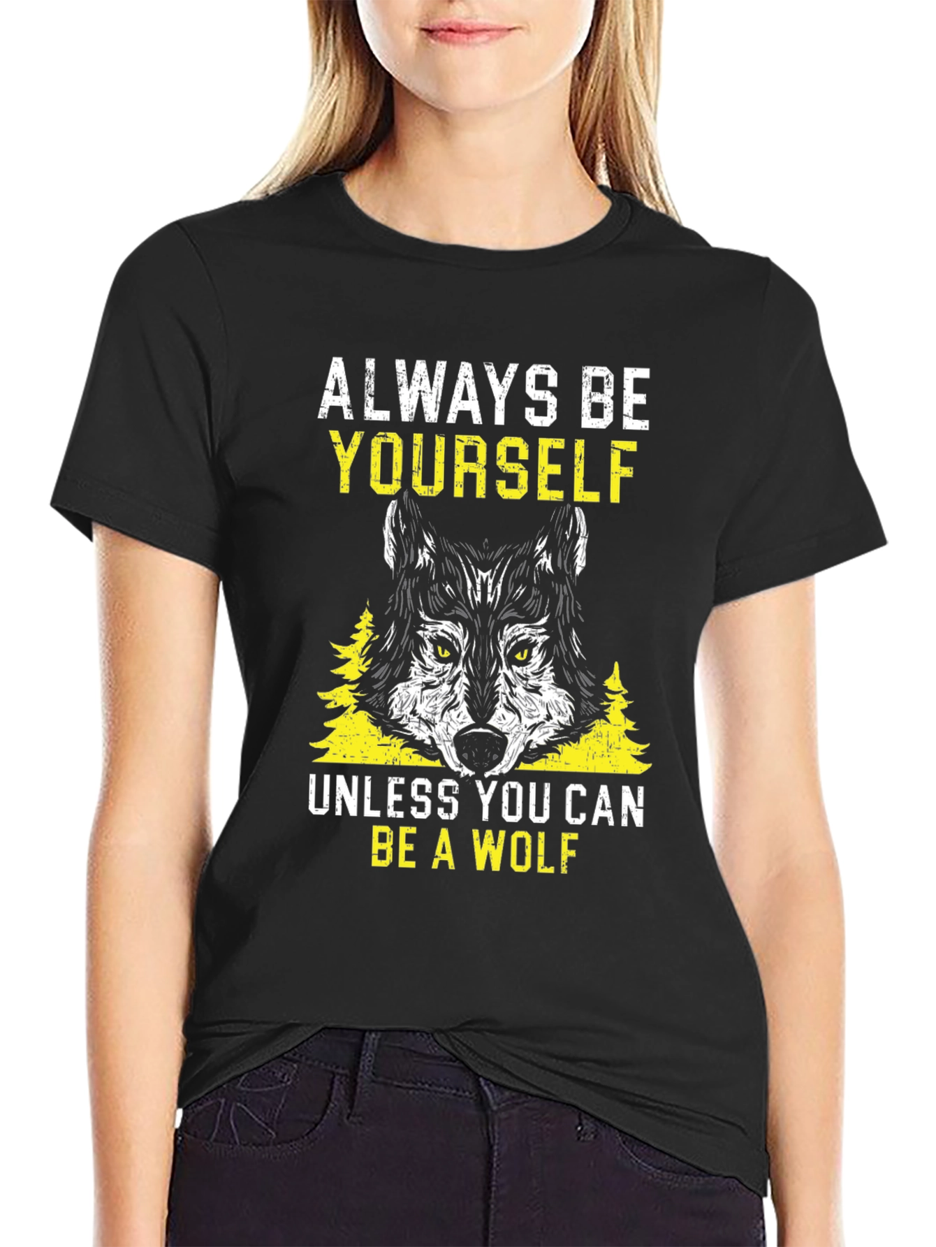 Wolf Graphic Print T-Shirt