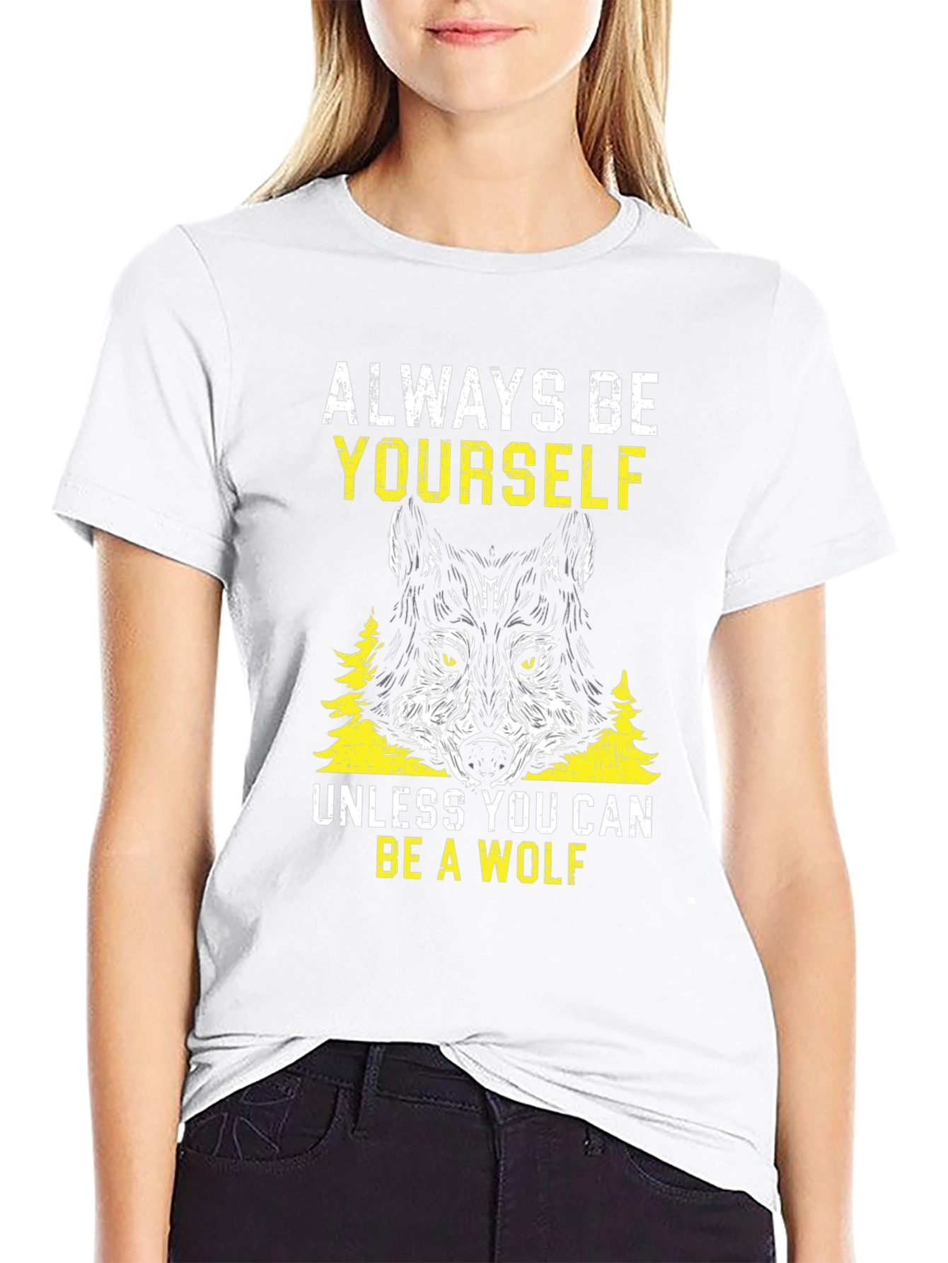 Wolf Graphic Print T-Shirt