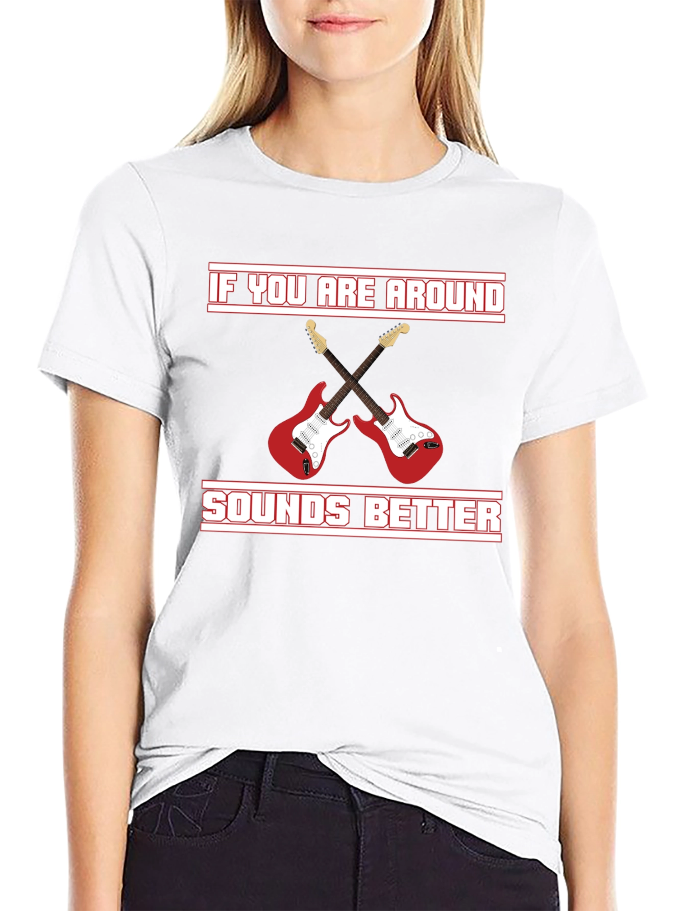 Sounds Better Guitar Graphic Tee