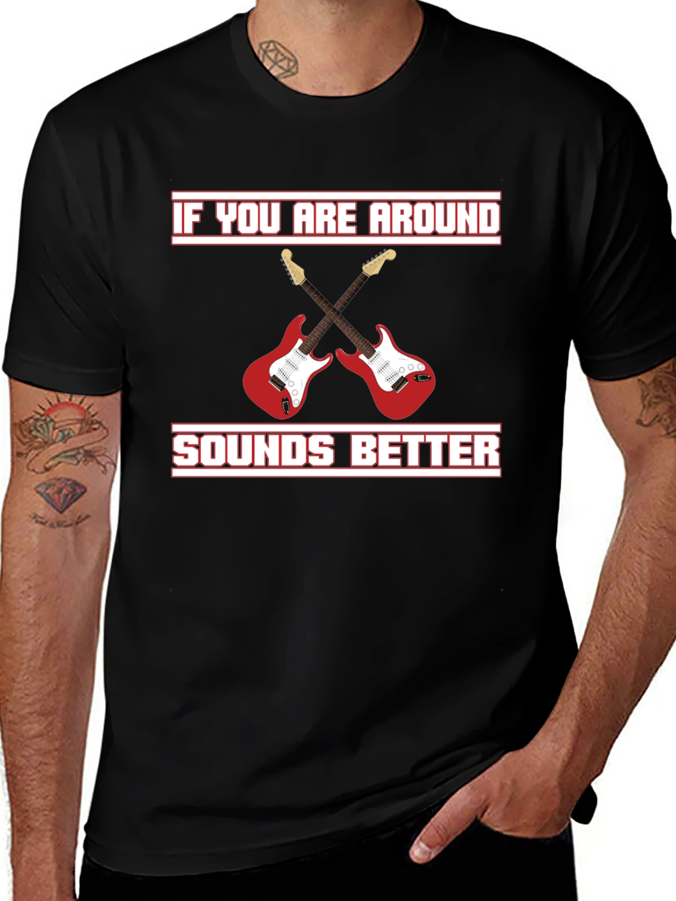 Sounds Better Guitar Graphic Tee