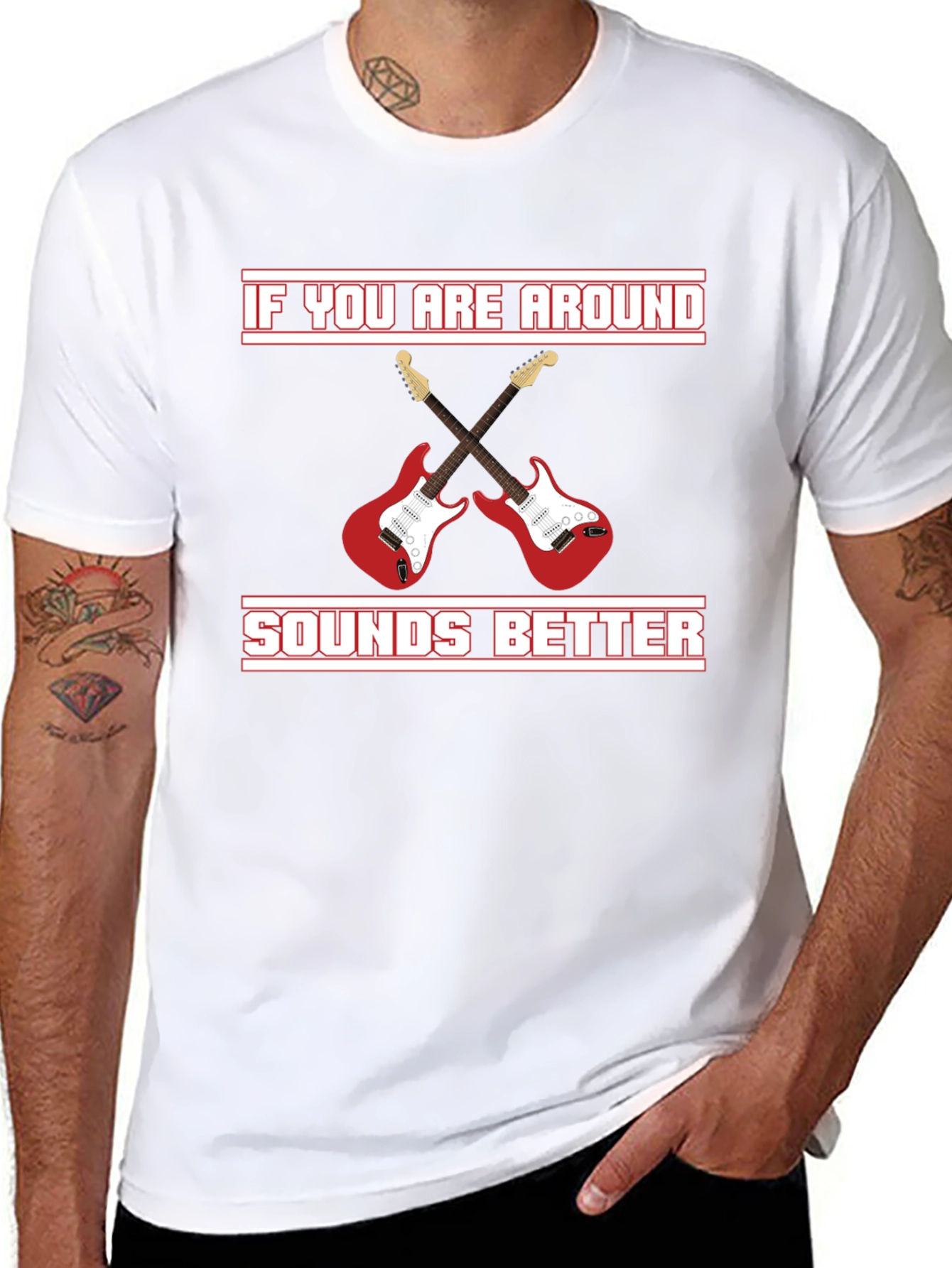 Sounds Better Guitar Graphic Tee