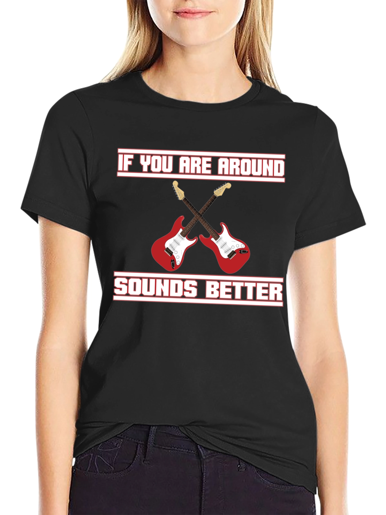 Sounds Better Guitar Graphic Tee