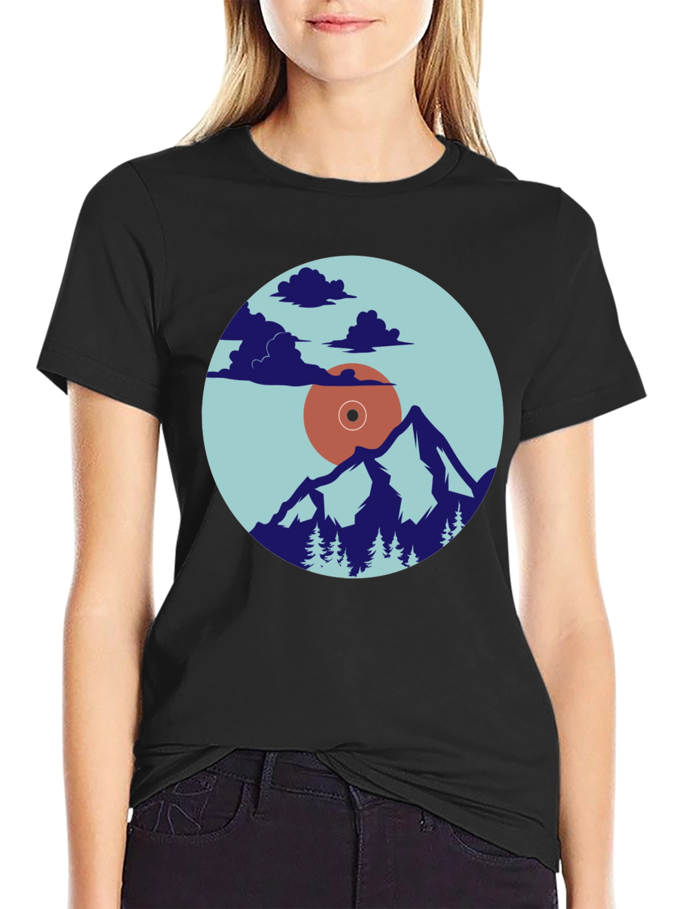 Nature Vinyl Record Graphic Tee