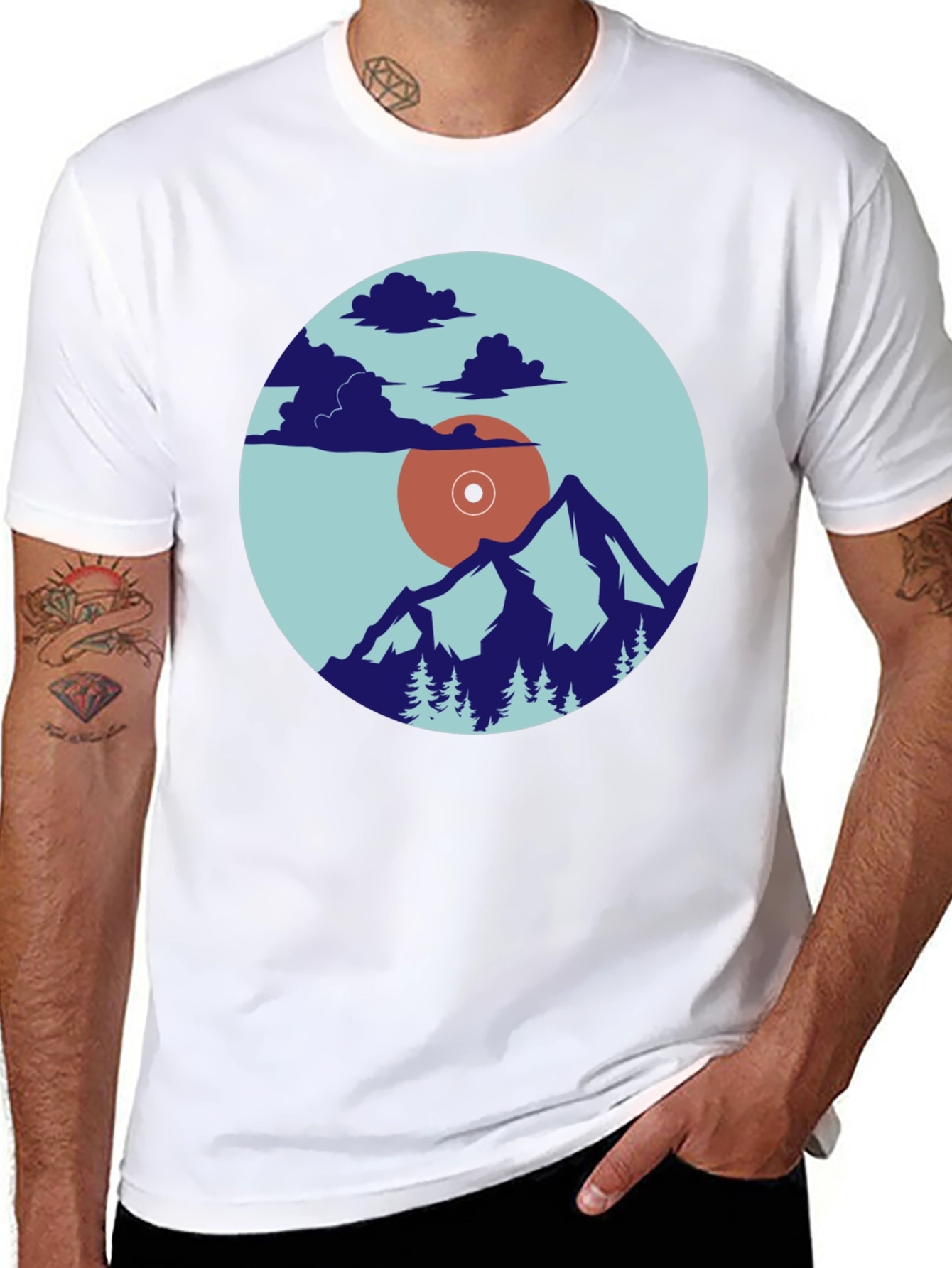 Nature Vinyl Record Graphic Tee