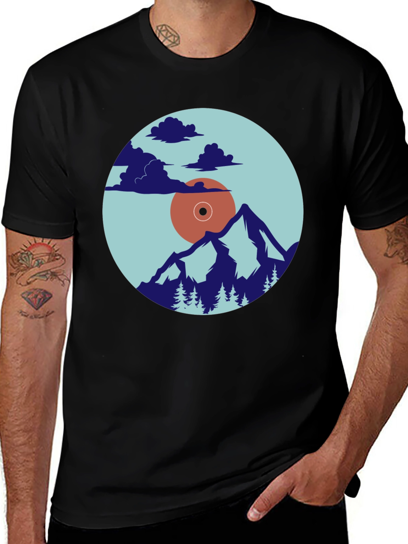 Nature Vinyl Record Graphic Tee