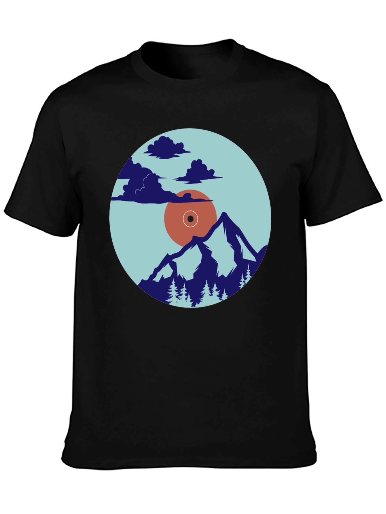Nature Vinyl Record Graphic Tee