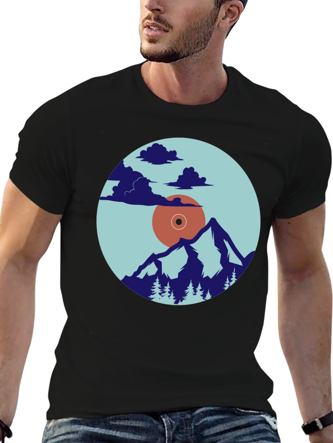 Nature Vinyl Record Graphic Tee
