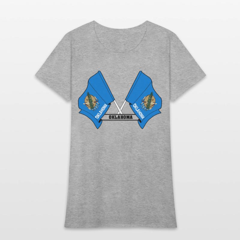 Two flags text 'OKLAHOMA'