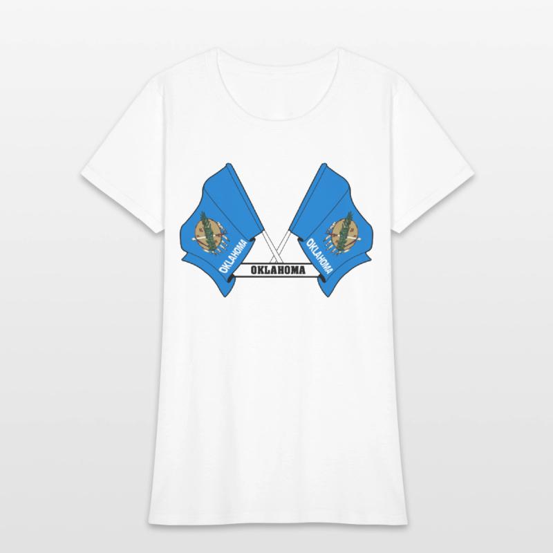 Two flags text 'OKLAHOMA'