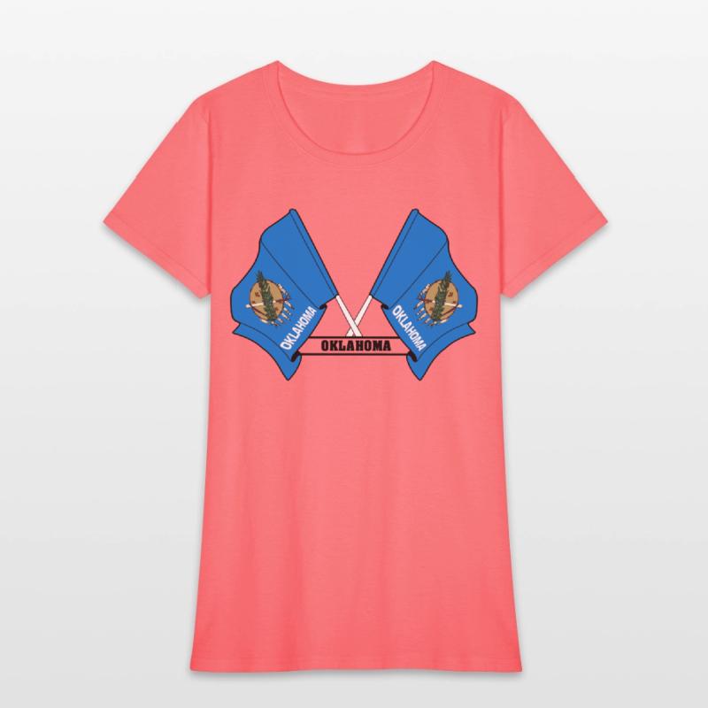 Two flags text 'OKLAHOMA'