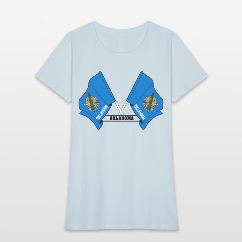 Two flags text 'OKLAHOMA'