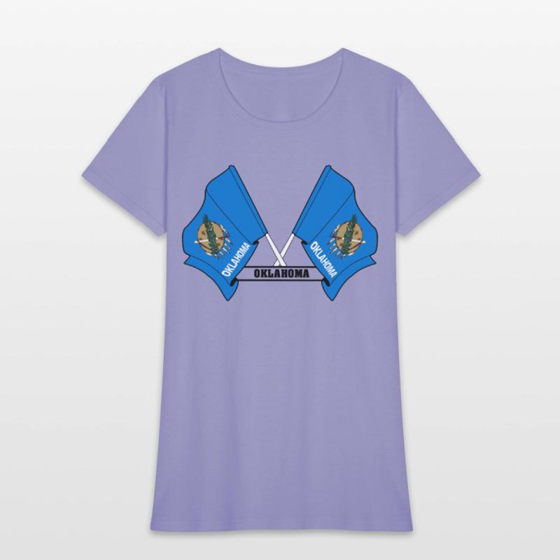 Two flags text 'OKLAHOMA'