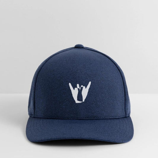 Two heavy metal hard rock horn finger hand gesture