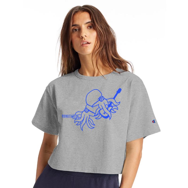 Two Octopus Kraken Squid Guitar Flute 2 Band Team