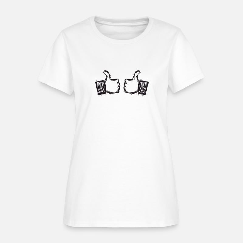 Two thumbs up pointing at me. Drawing. Hand drawn.