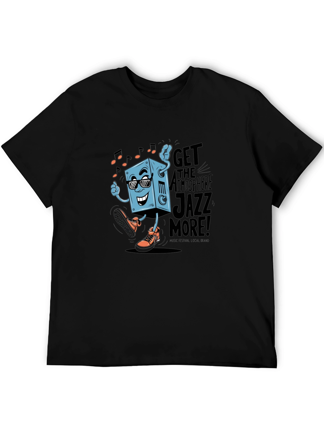 Cool Jazz Graphic Tee - Black Cotton T-Shirt