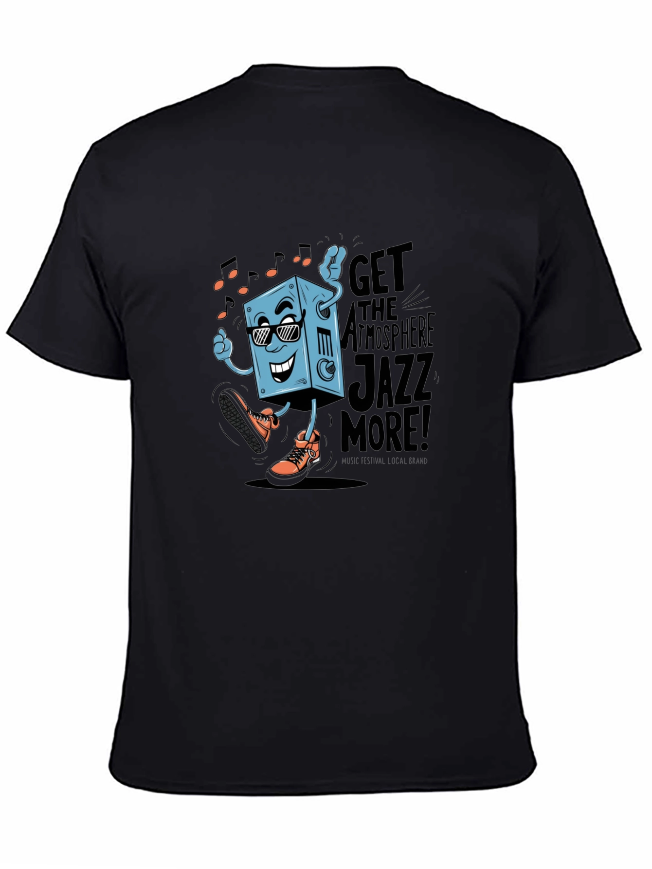 Cool Jazz Graphic Tee - Black Cotton T-Shirt
