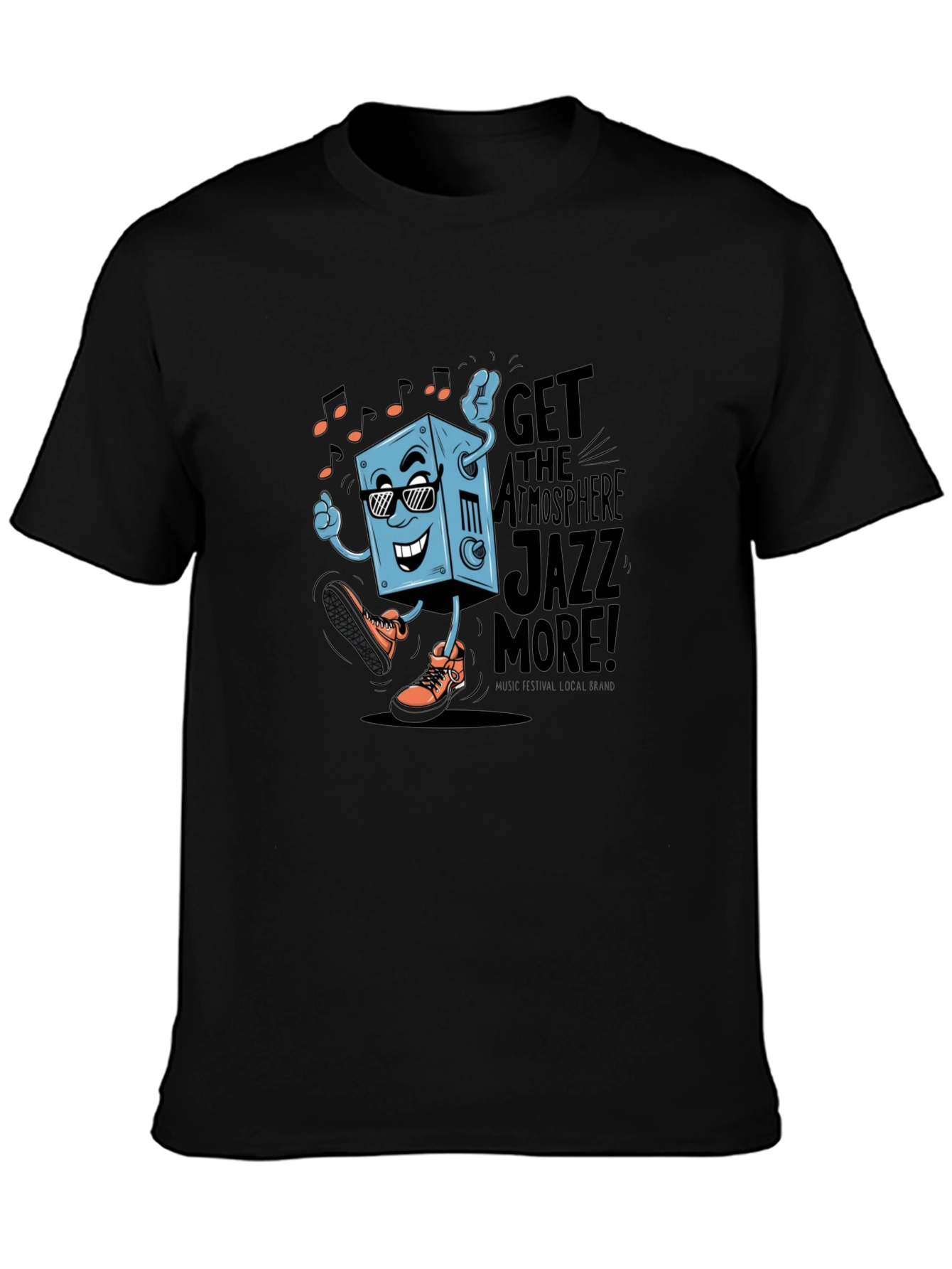 Cool Jazz Graphic Tee - Black Cotton T-Shirt