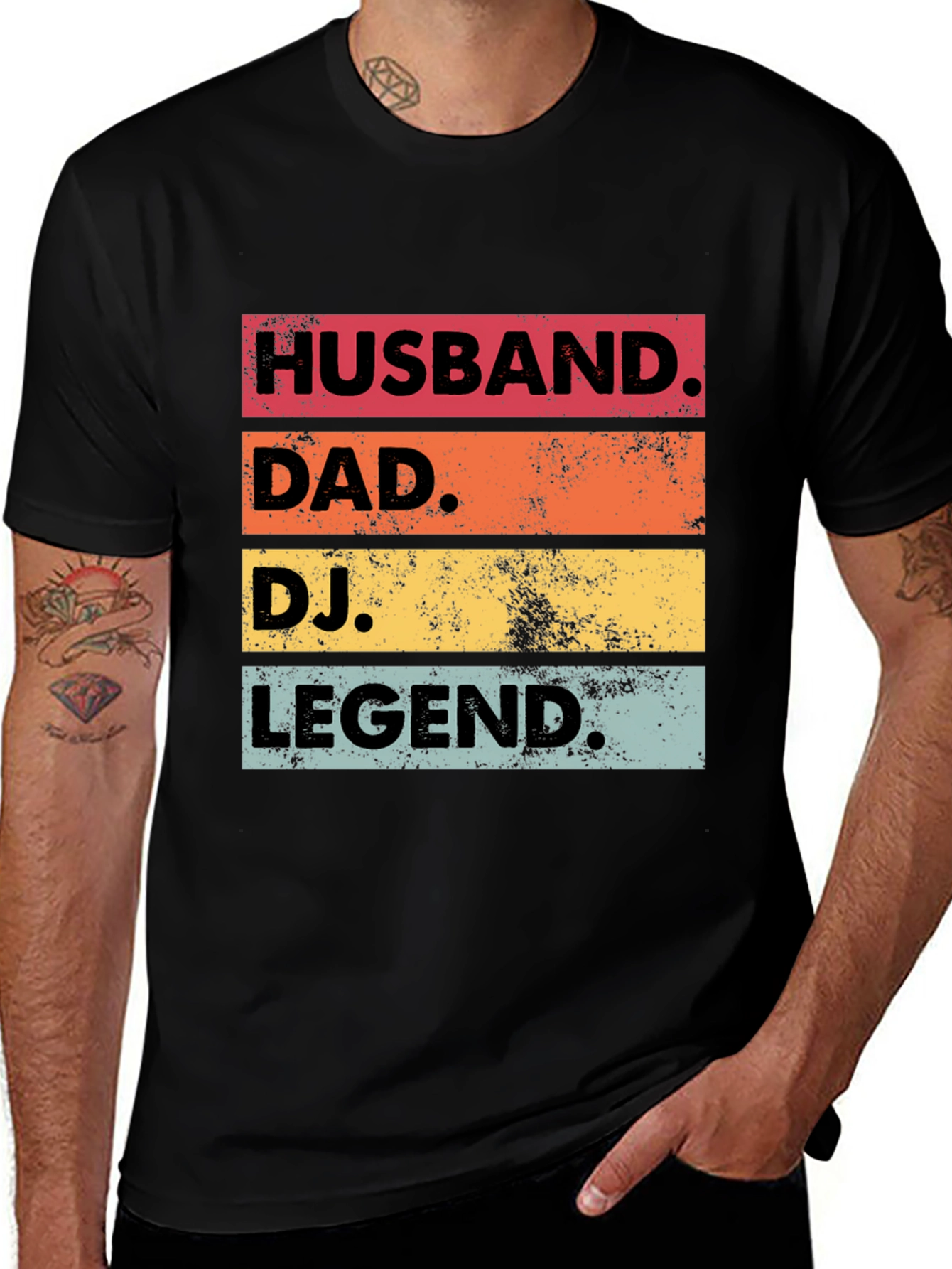 Husband Dad DJ Legend Graphic Tee