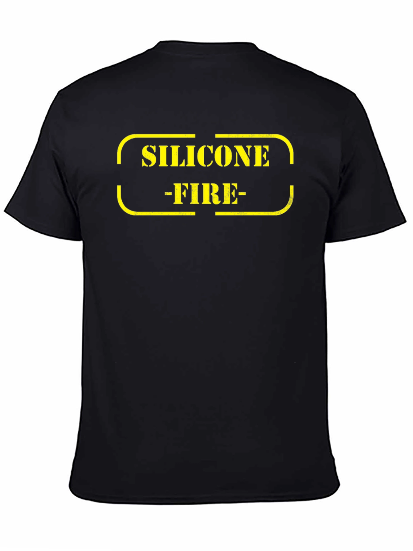 Silicone Fire Black Graphic Tee