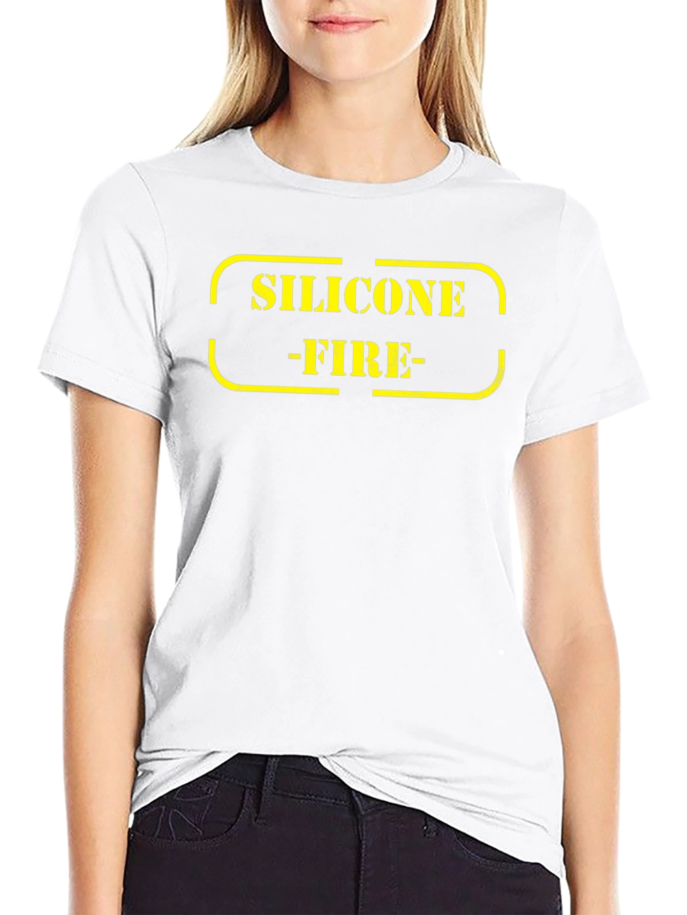Silicone Fire Black Graphic Tee