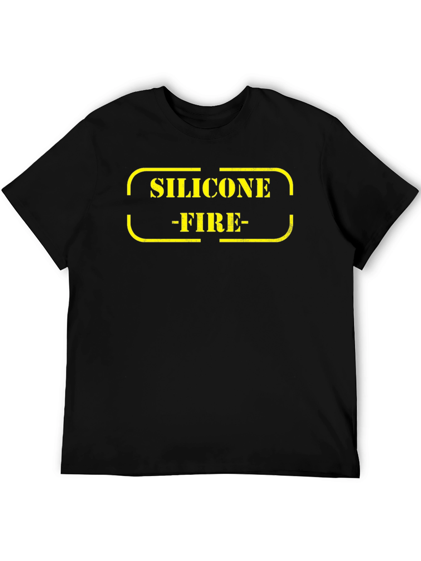 Silicone Fire Black Graphic Tee