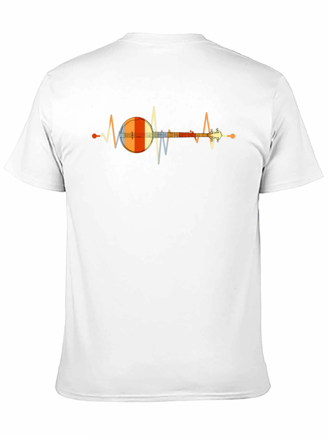 Banjo Heartbeat Graphic Tee - Music Lover Shirt