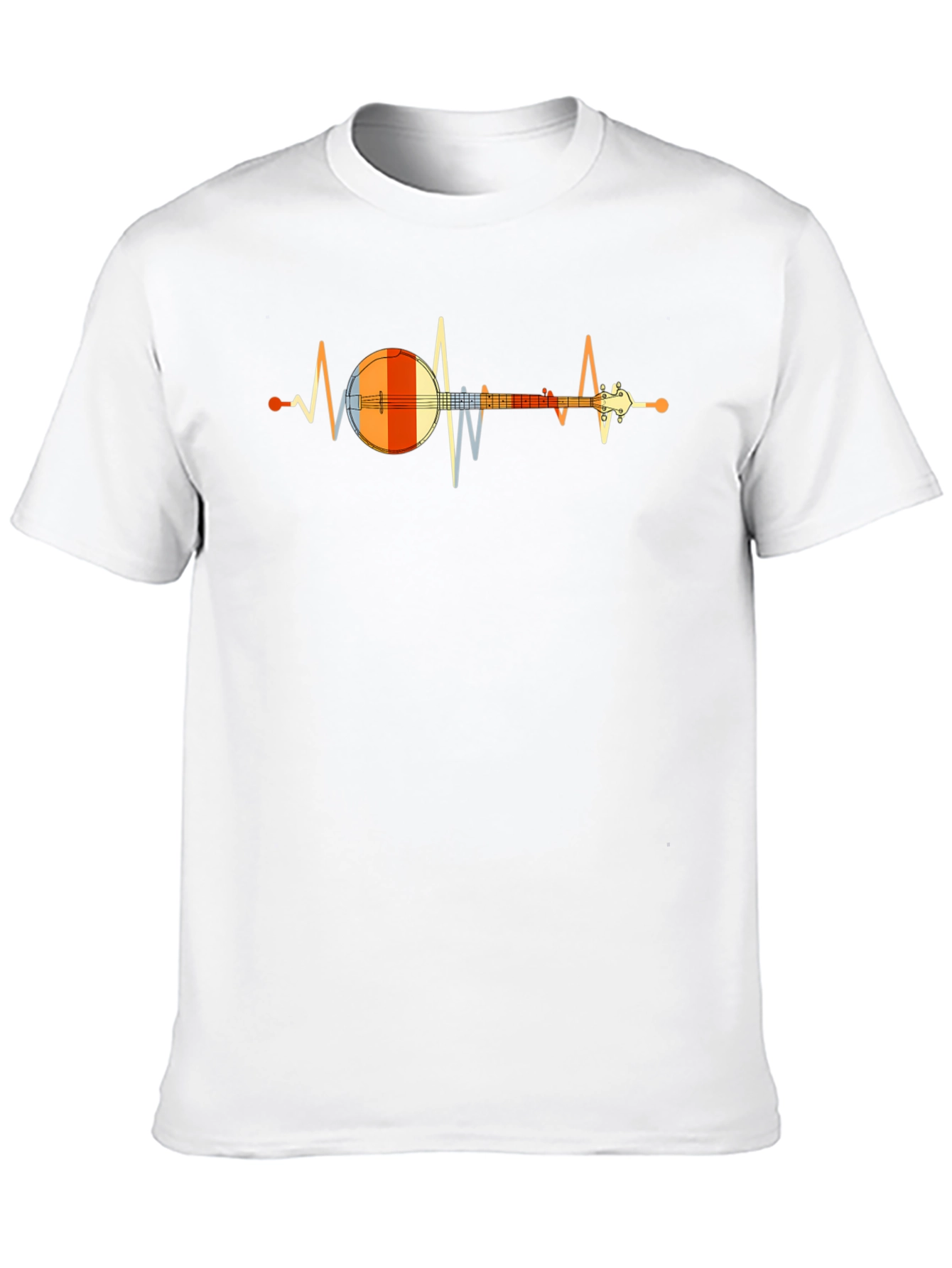 Banjo Heartbeat Graphic Tee - Music Lover Shirt