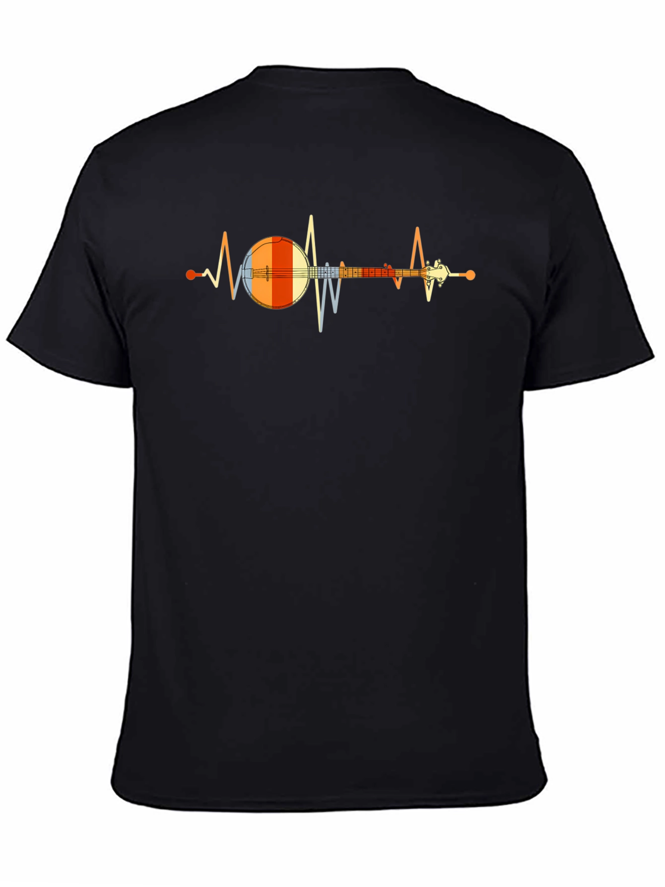 Banjo Heartbeat Graphic Tee - Music Lover Shirt