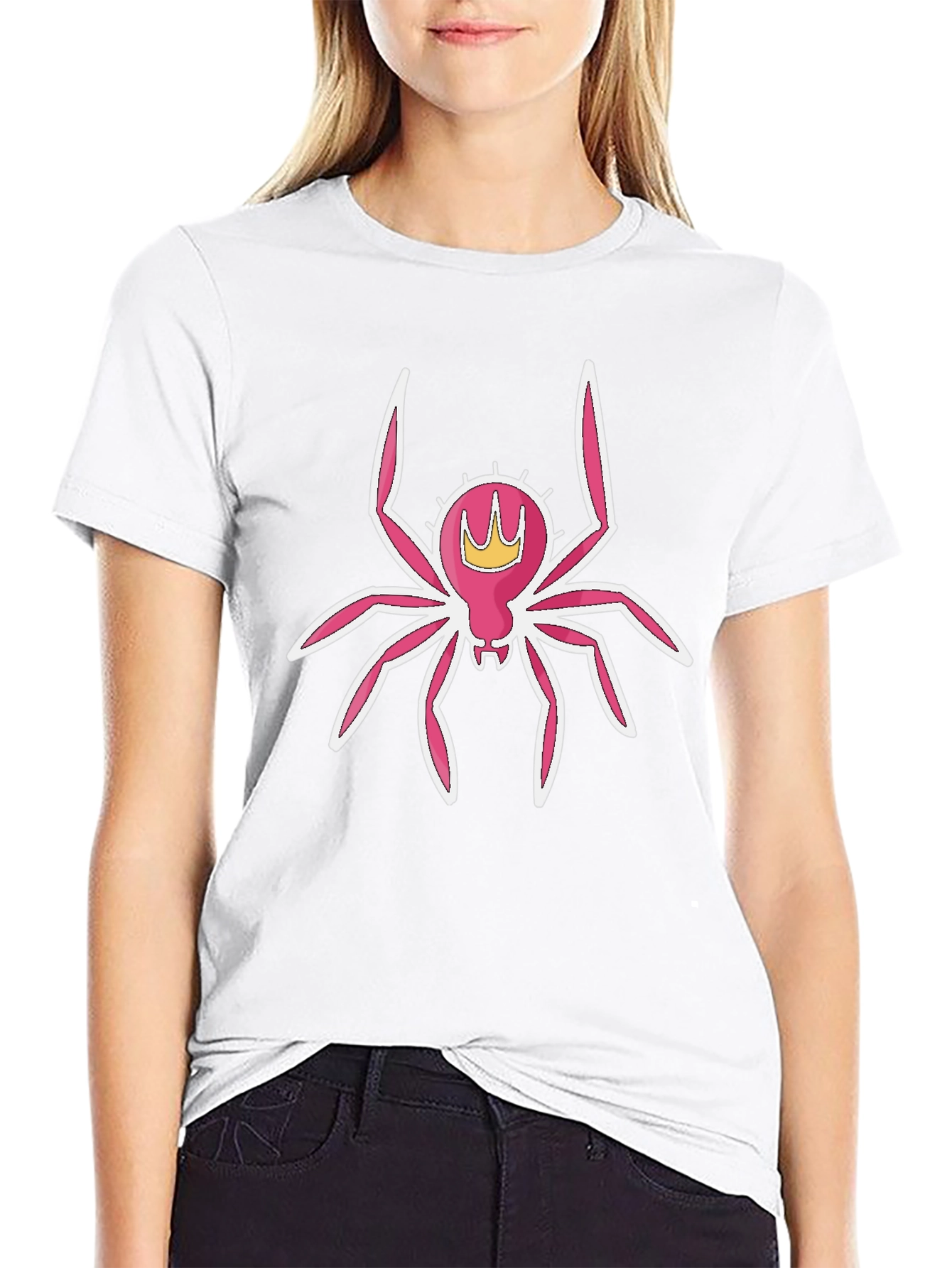 Pink Spider Queen Graphic T-Shirt
