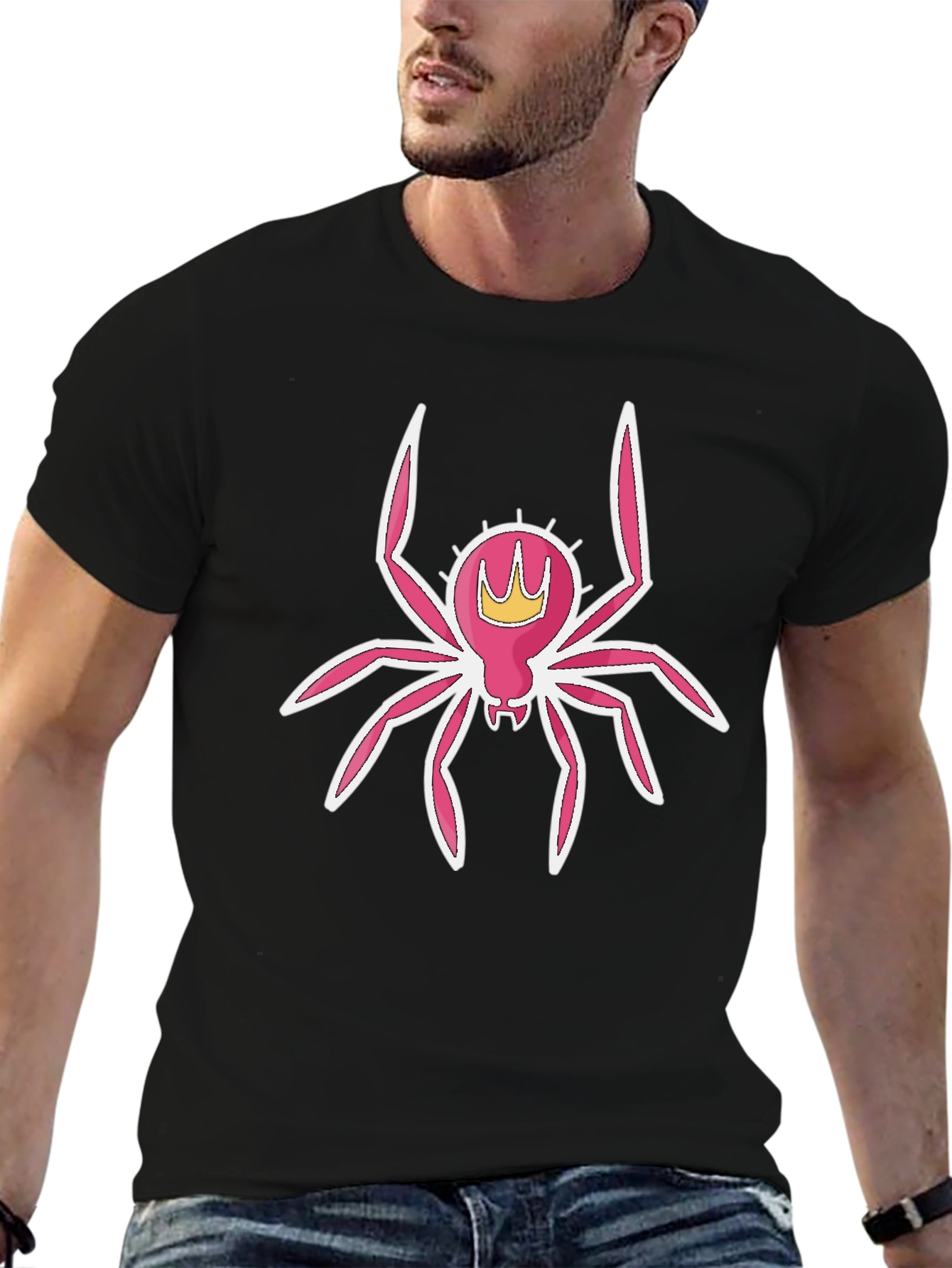 Pink Spider Queen Graphic T-Shirt