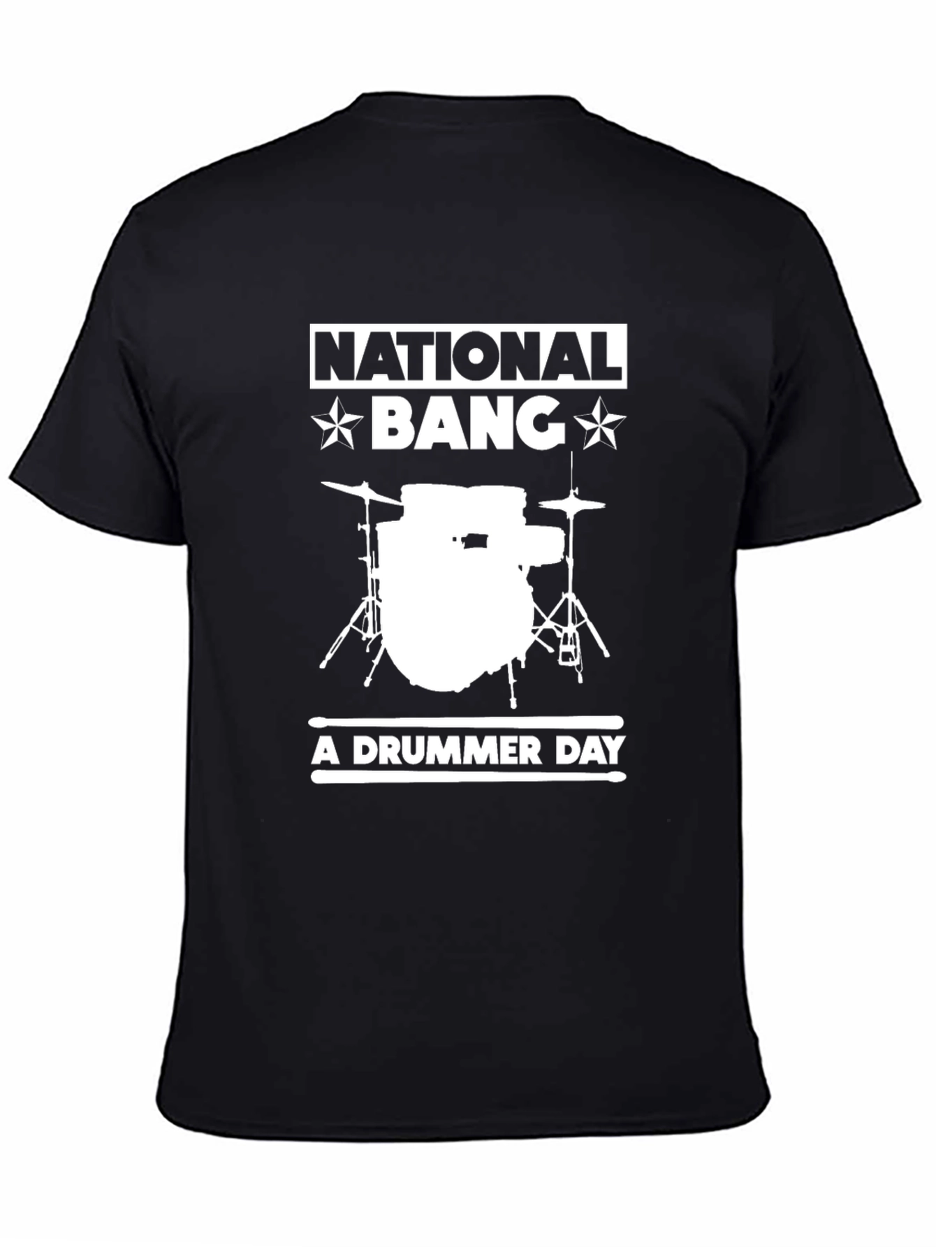 National Bang A Drummer Day Black T-Shirt