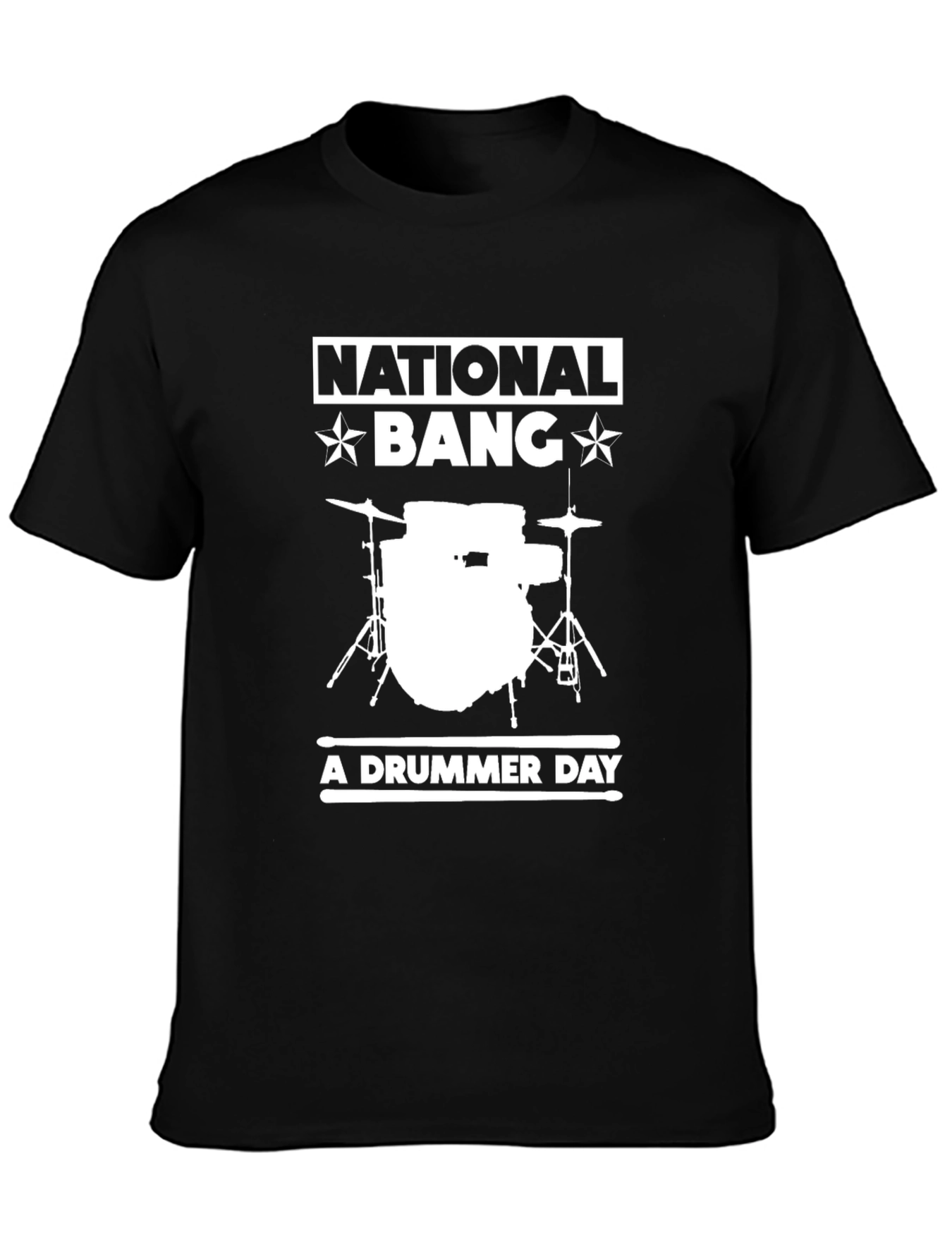 National Bang A Drummer Day Black T-Shirt