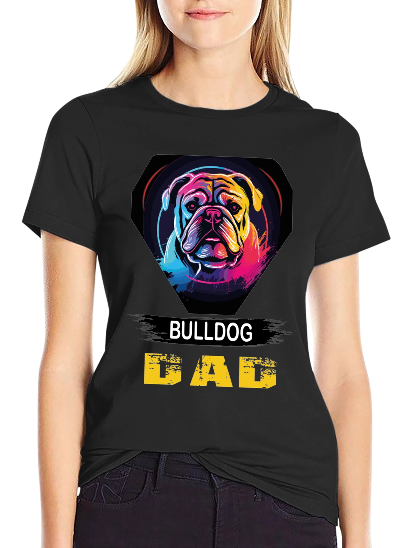Bulldog Dad T-Shirt - Graphic Dog Lover Tee