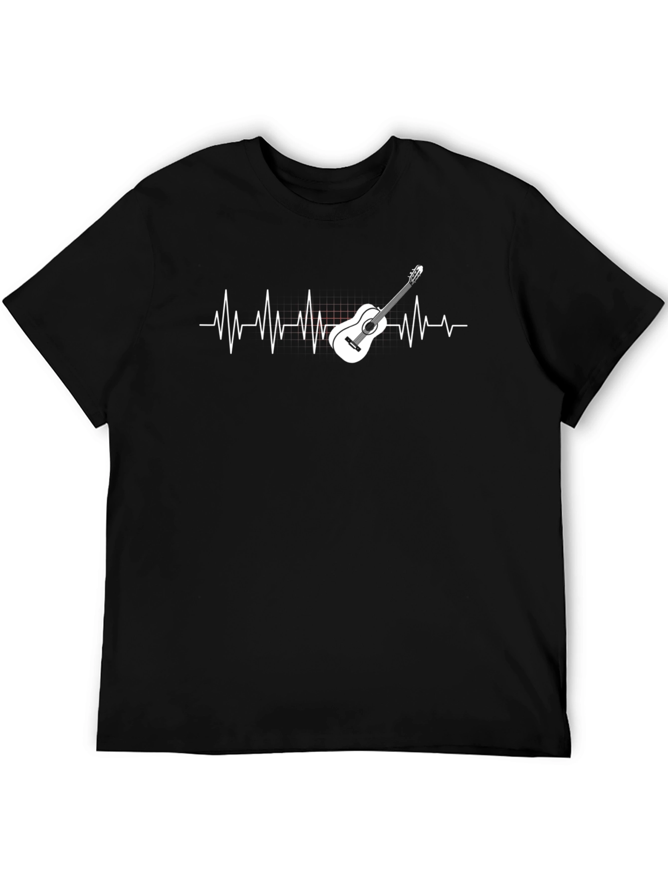 Guitar Heartbeat T-Shirt - Music Lover Tee